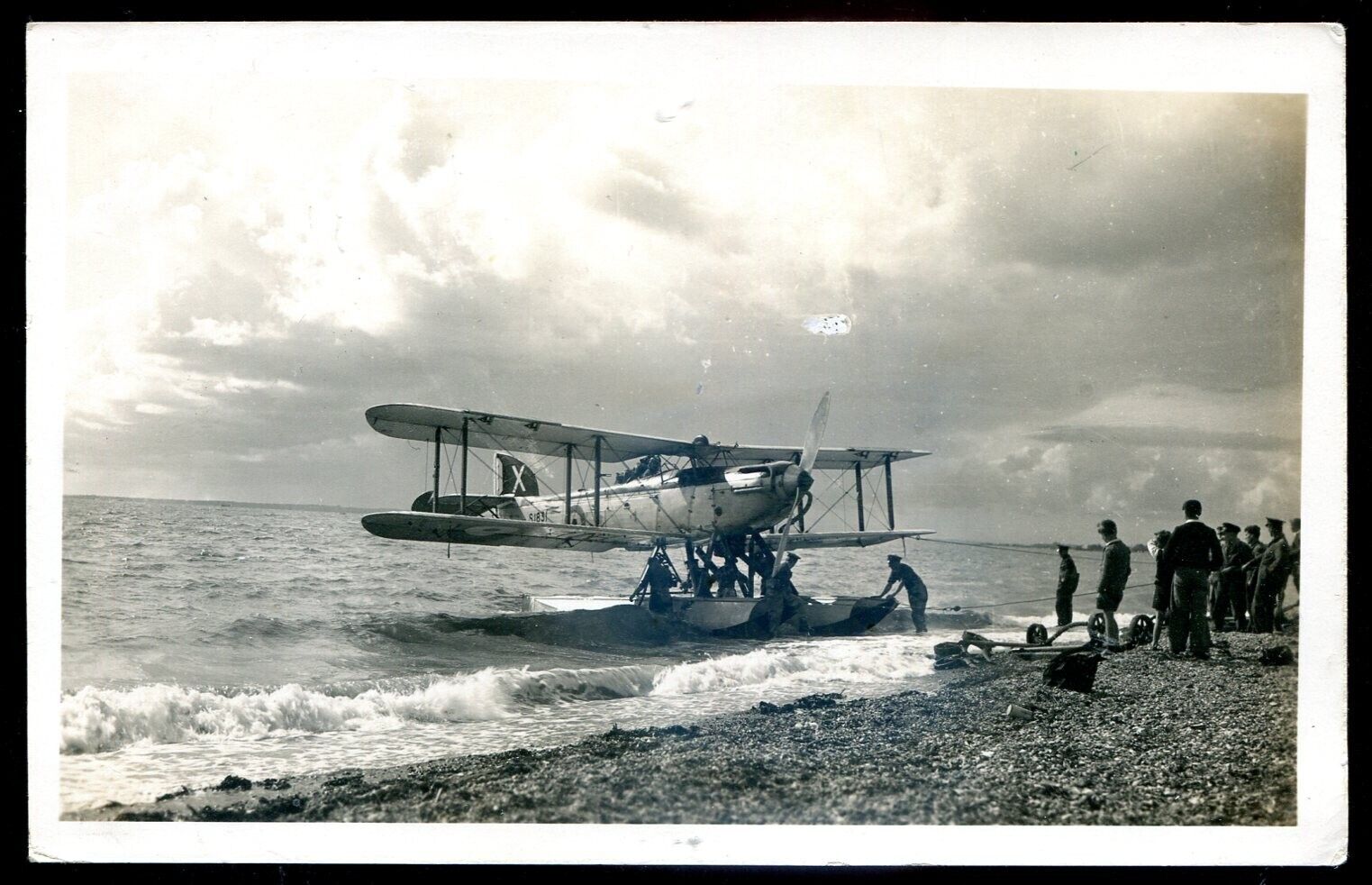 FAIREY SEAL Airship 1930s British Carrier Aircraft. Real Photo Postcard