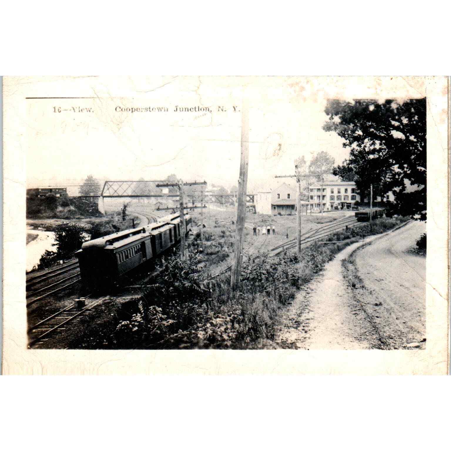 c1910 View of Cooperstown Junction NY Original Postcard PC10