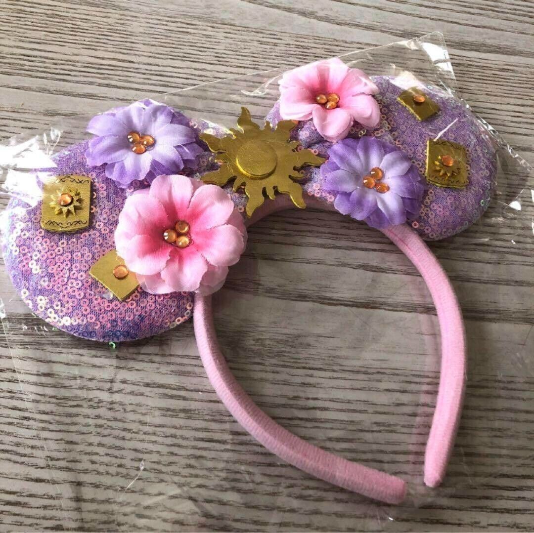 Tokyo Disney Fantasy Springs Rapunzel\'s Lantern Headband Minnie ears Japan New