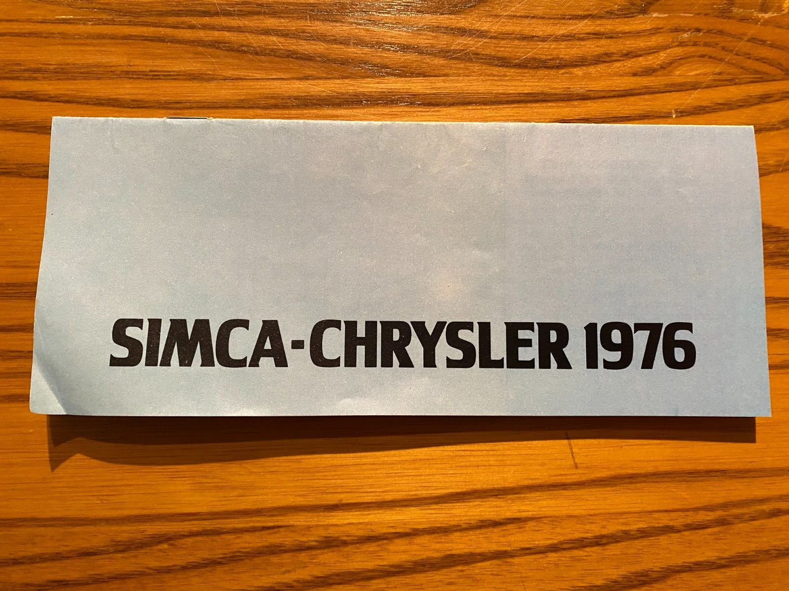 1976 French Language Simca-Chrysler Sales Brochure - 1000, 1100, 1300, 1600, etc