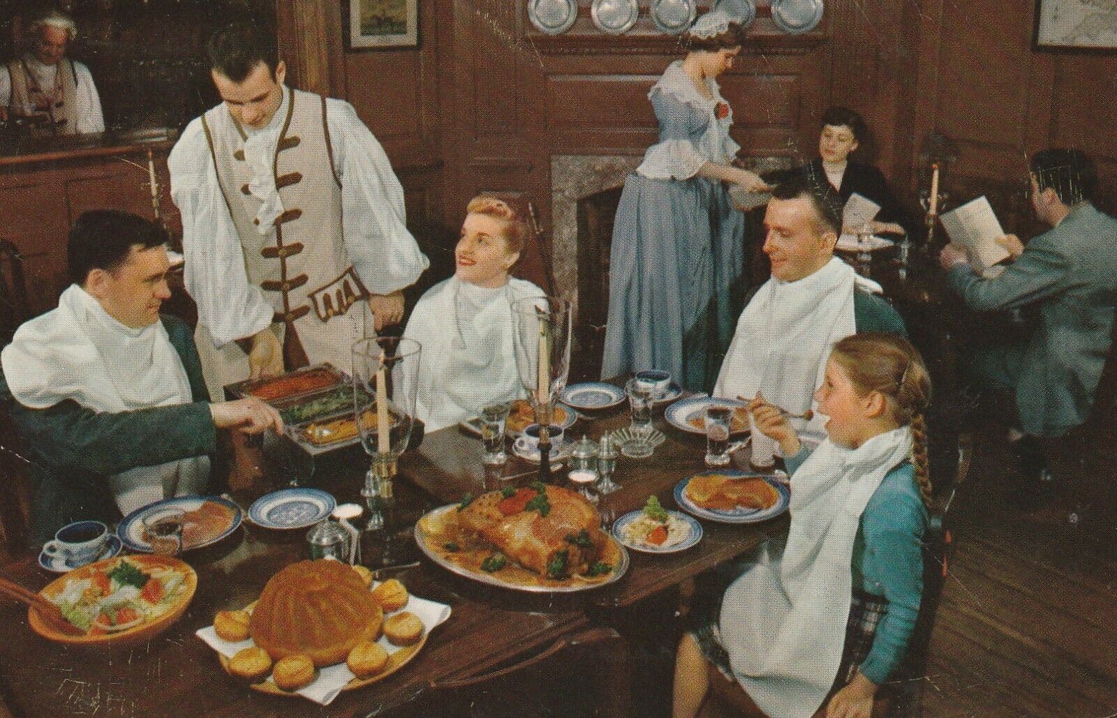 1957 Williamsburg, VA., Kings Arms Tavern, Dining, Tavern, 1332