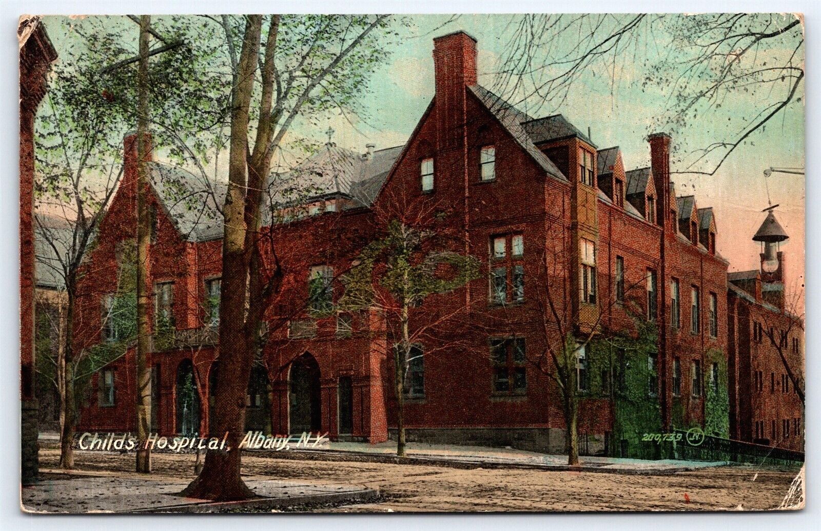 NY Albany, Child\'s Hospital, DB Posted 1915