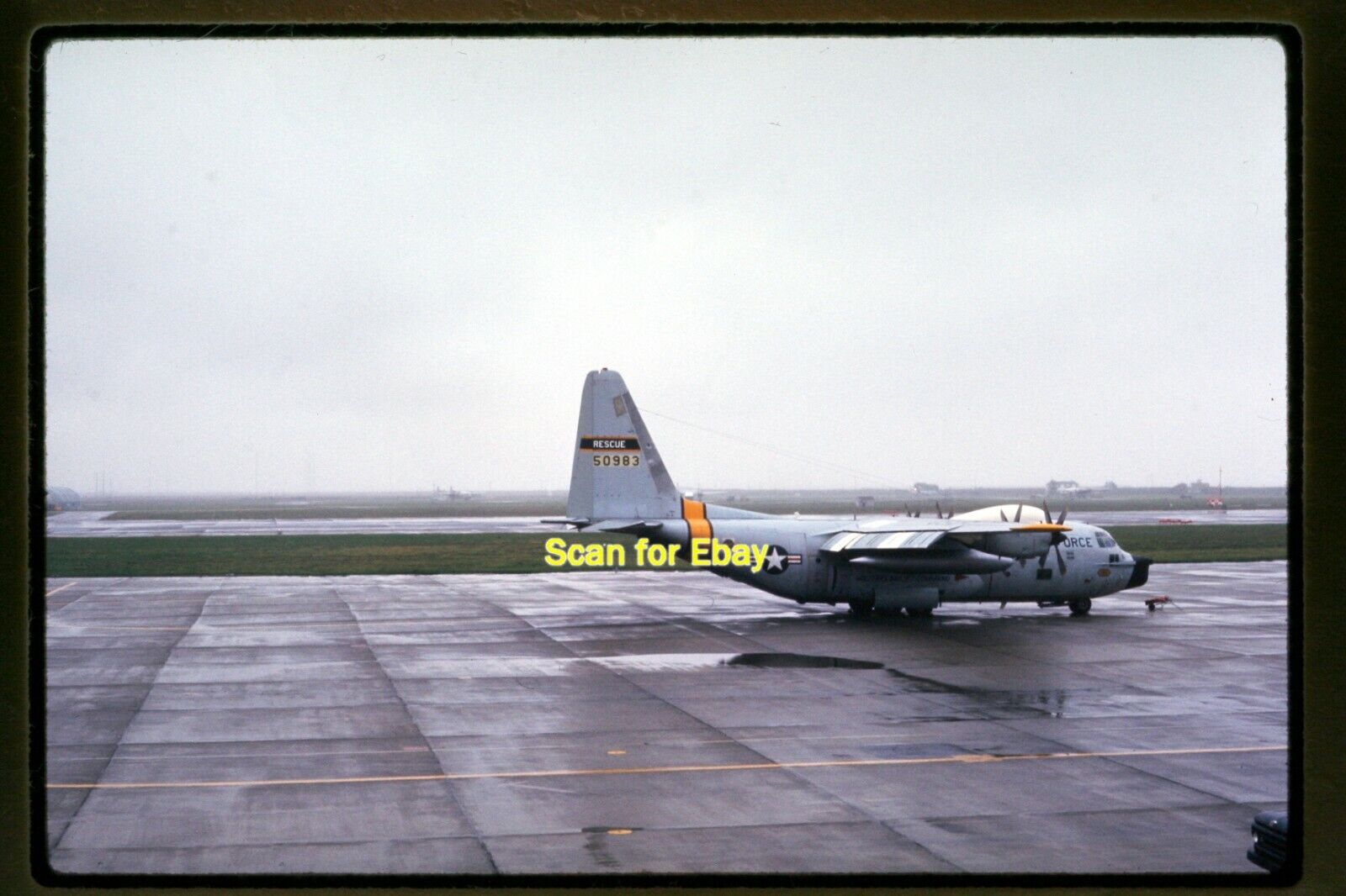 USAF Lockheed HC-130H Hercules Aircraft in 1969, Ektachrome Slide aa 14-29b
