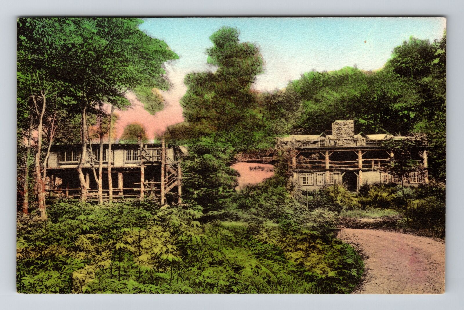 Rutland VT-Vermont, Long Trail Lodge, Vintage Postcard