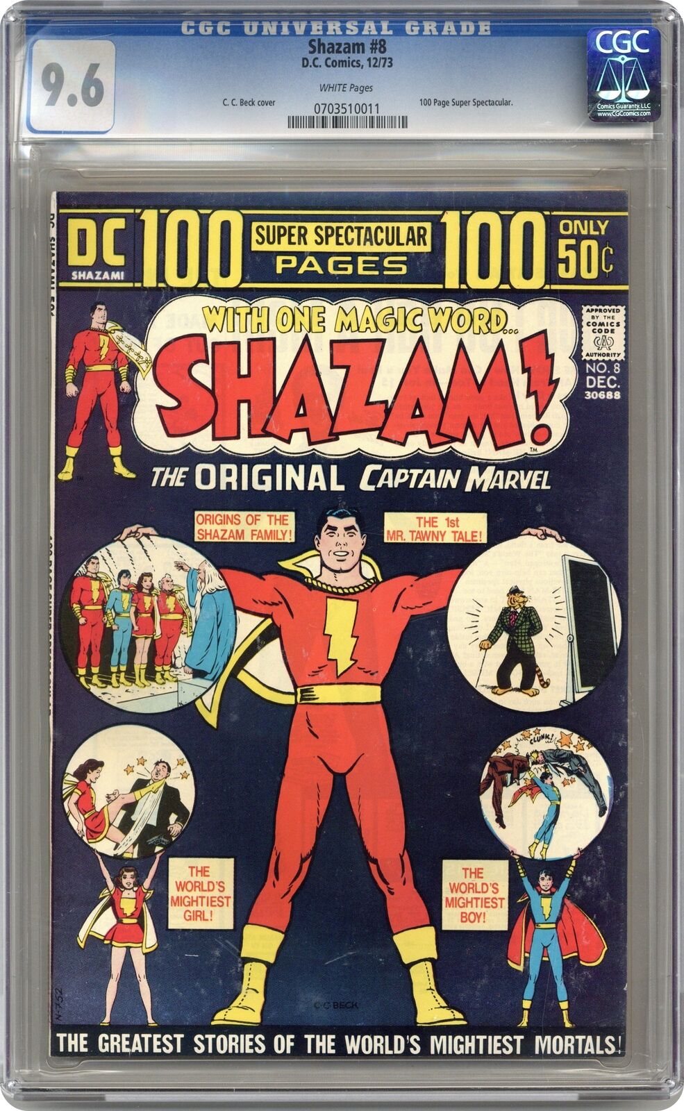 Shazam #8 CGC 9.6 1973 0703510011