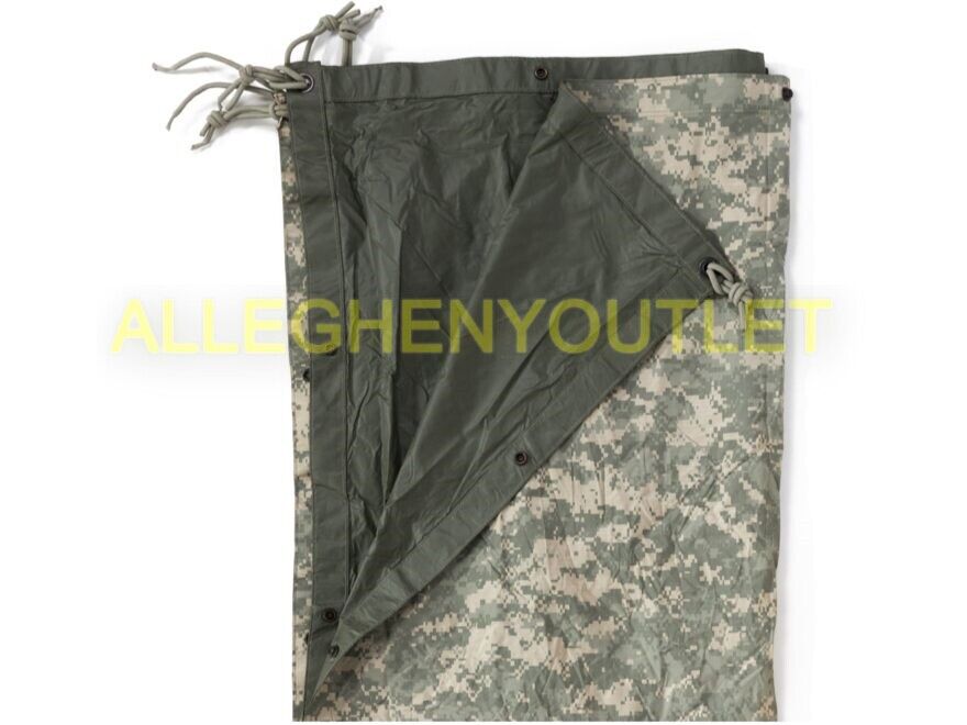 Military Reversible Field Tarp ACU 90 x 80 Ground Cloth Tarpaulin Shelter DEFECT
