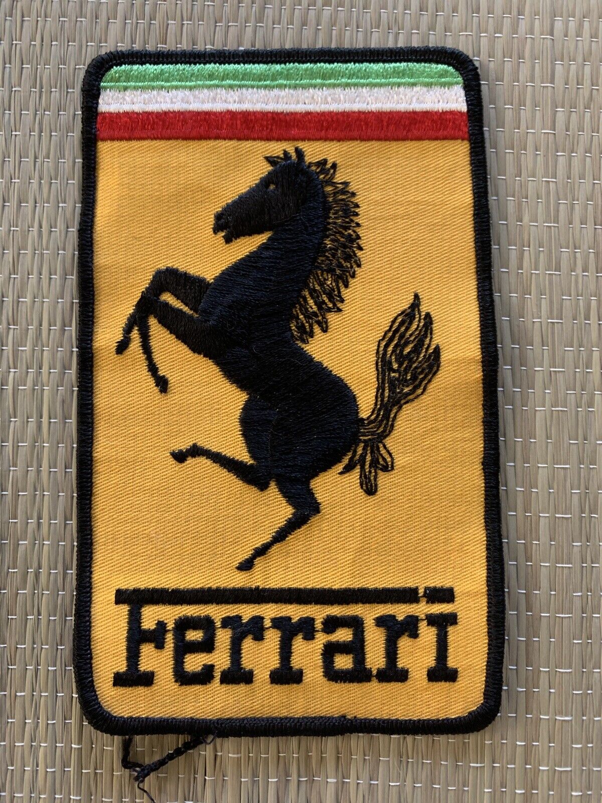 Vintage 80s-90s Era Ferrari Team Patch 6.3/8”x4”