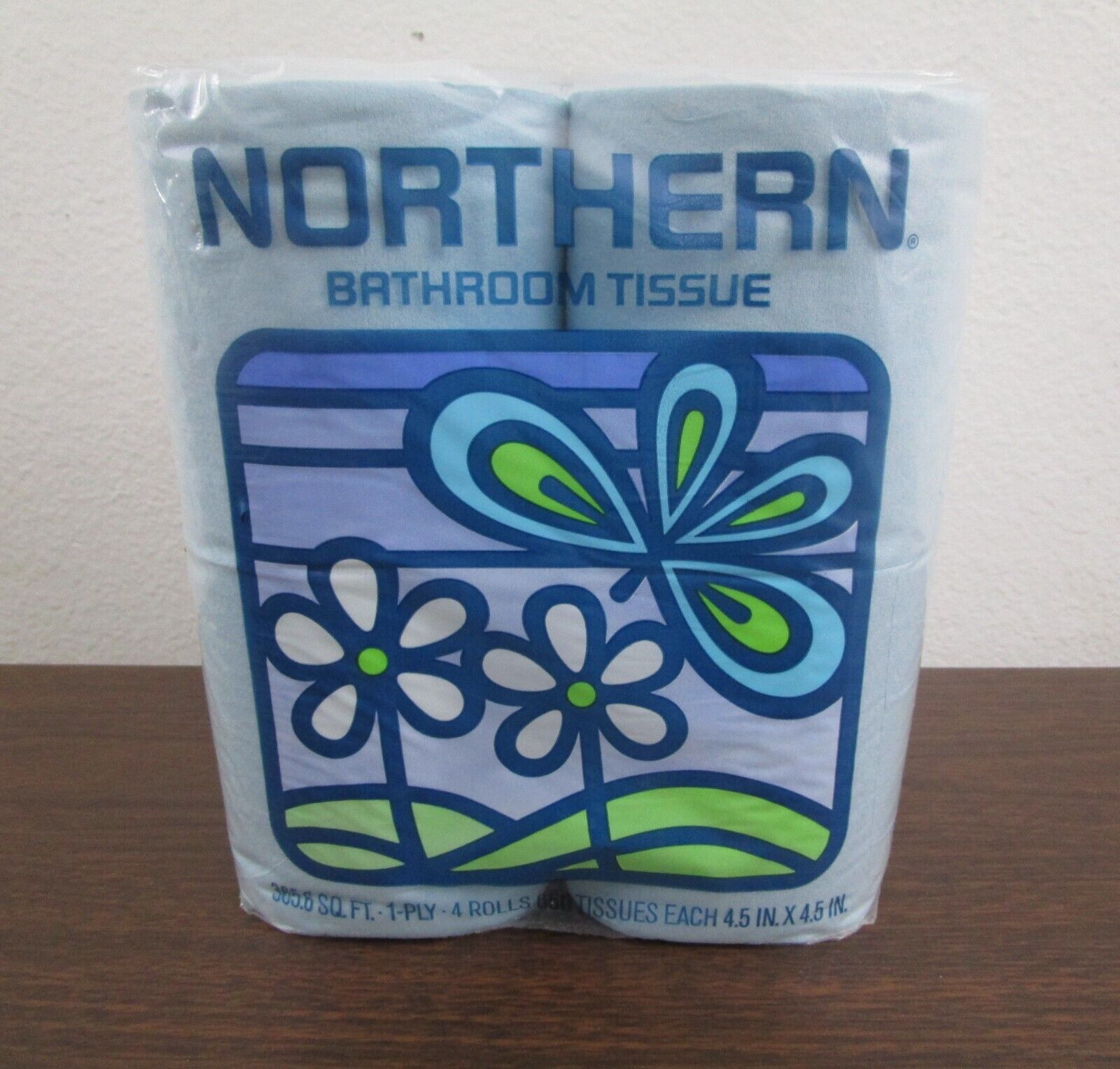 Vintage Northern Toilet Paper Tissue Light Blue 1970\'s Movie Prop Mid Century