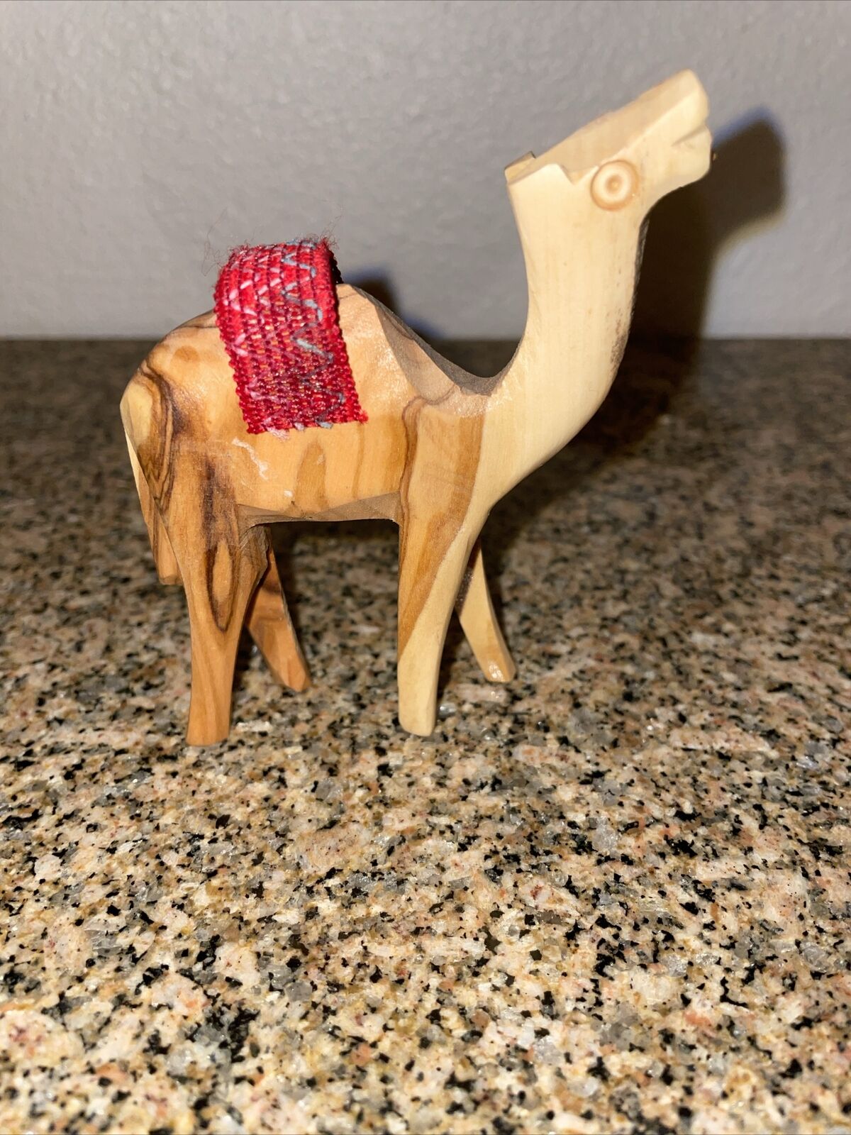 Camel Hand carved Wood Figurine Decor 