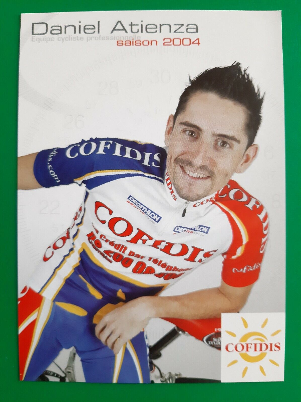 CYCLING cycling cards DANIEL ATIENZA team COFIDIS 2004