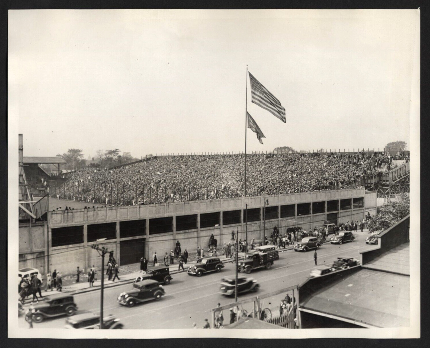 1935 WORLD SERIES NAVIN FIELD Detroit Tigers 8 x 10 Original News Photo Type 1