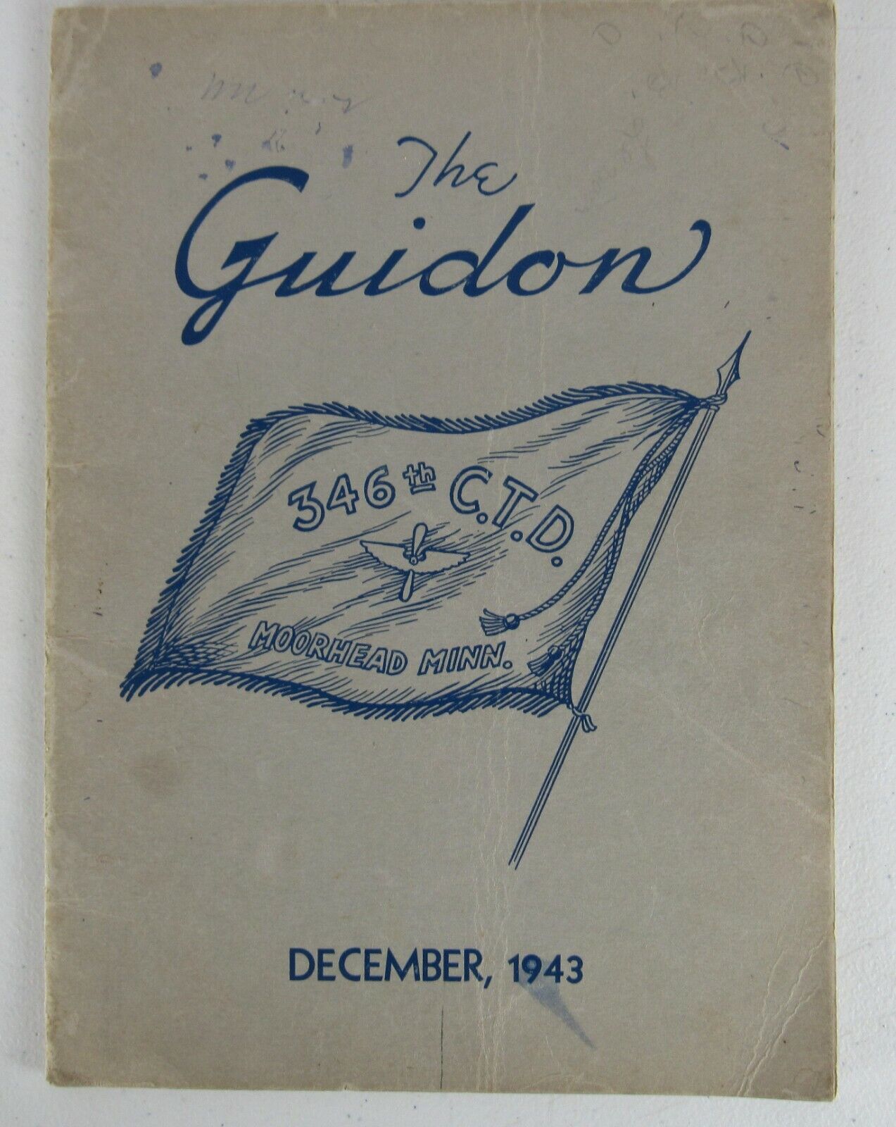 The Guidon 346th CTD Dec 1943 Moorhead MN Military Yearbook Officers College