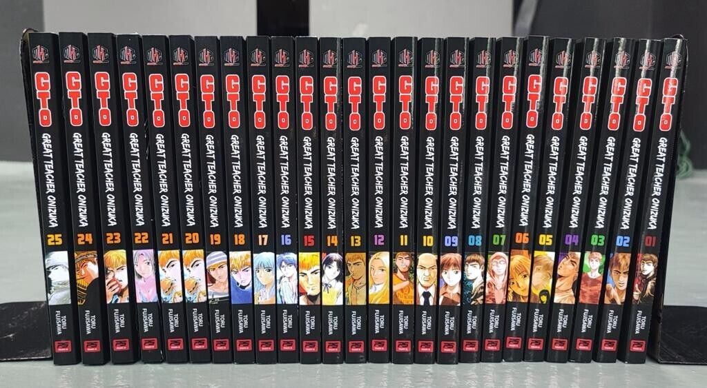 Full Set GTO : Great Teacher Onizuka Manga Volume 1-25 End English Version Comic