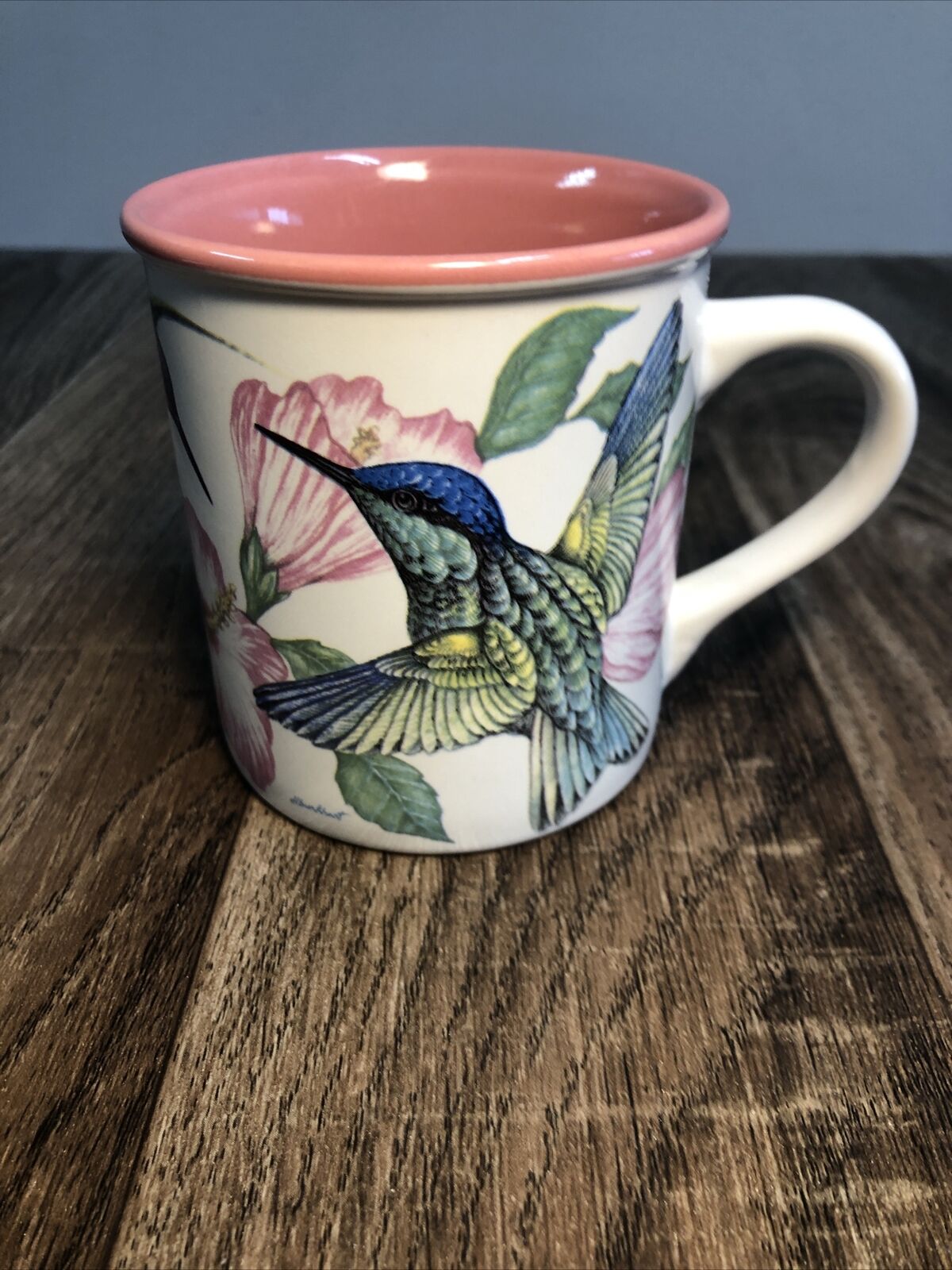 Vintage 1993 Potpourri Press Hummingbird Collector Coffee Mug Cup 3.5\
