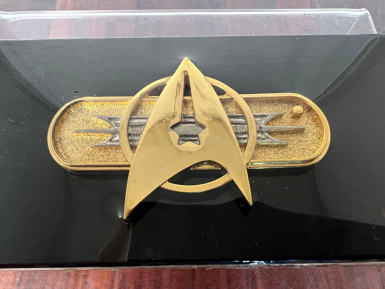 Vintage Star Trek 1992 Paramount Pictures Officer's Bar Pin Brooch ⚡RARE⚡ Sealed