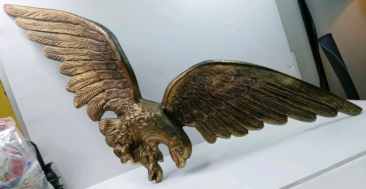 Vintage Solid Brass Eagle Wall Mount 7032* 29\