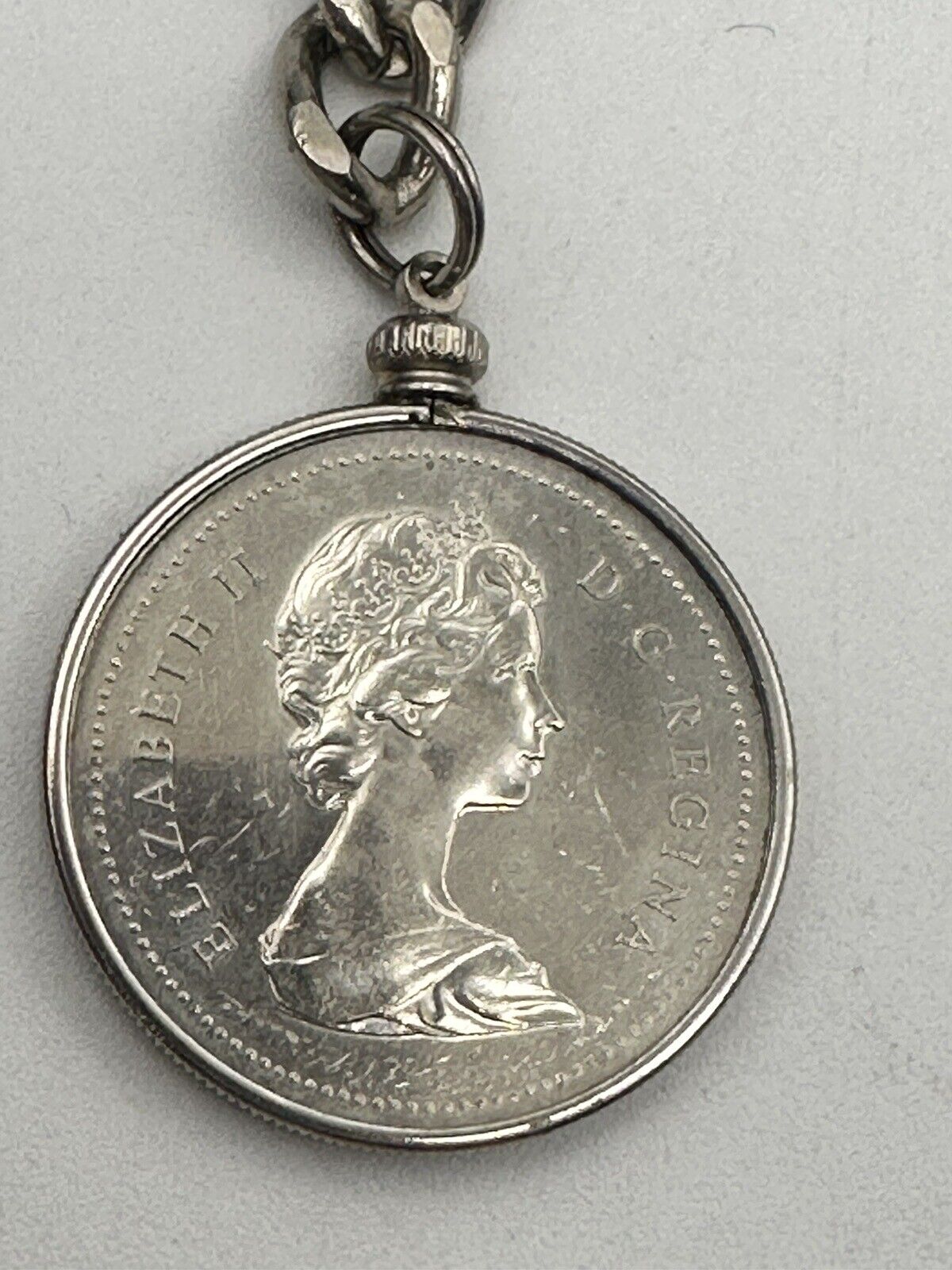Canadian Dollar 1979 Queen Elizabeth II Keychain Encased Coin