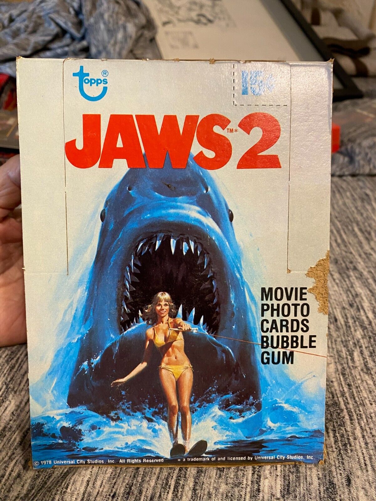 Topps Jaws 2 Card Box 36 sealed Packs Movie Collectible Rare Vintage