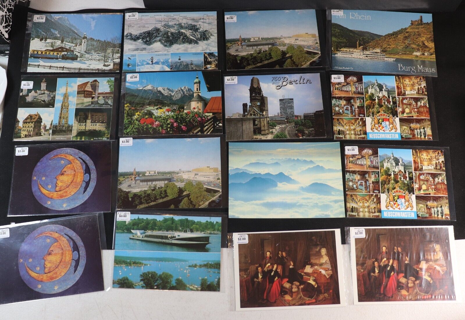 150 Vintage German Postcards Berlin Heidelberg Nurnberg Konigssee Hannover +