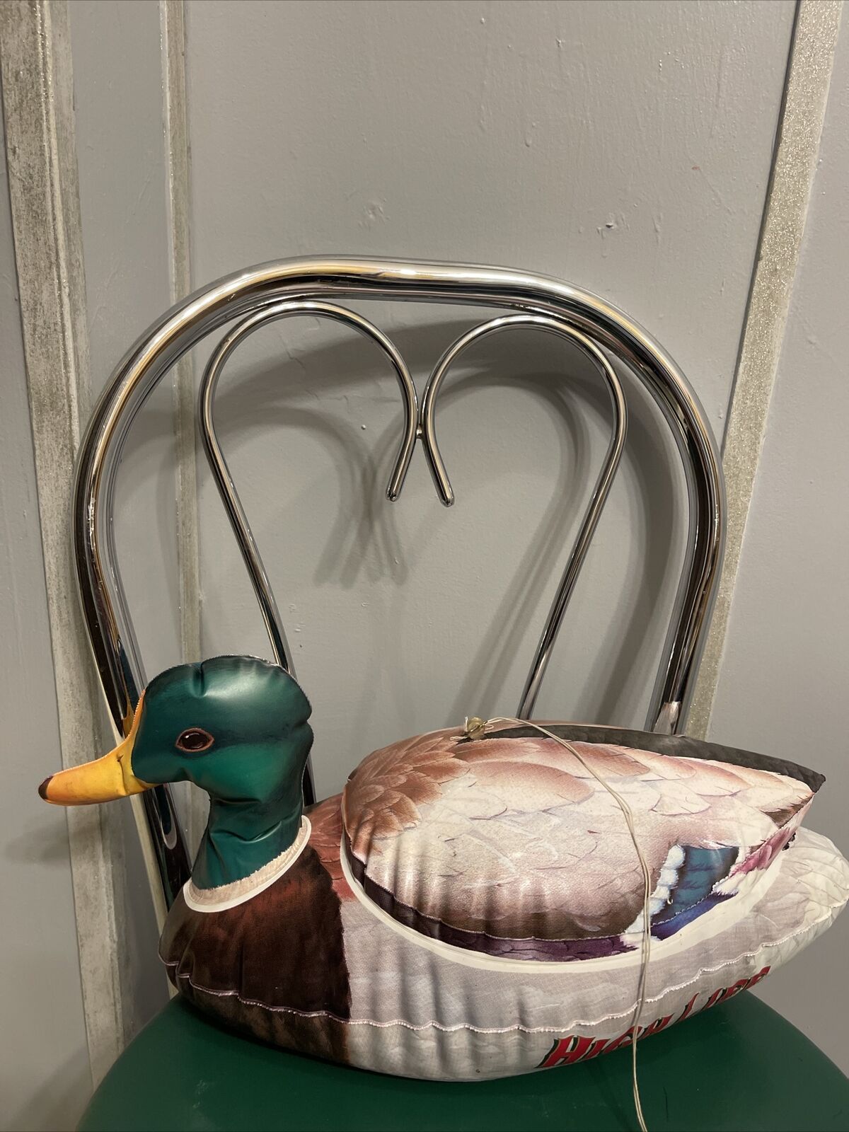 Vintage Miller High Life Promo Inflatable Hanging Mallard Duck