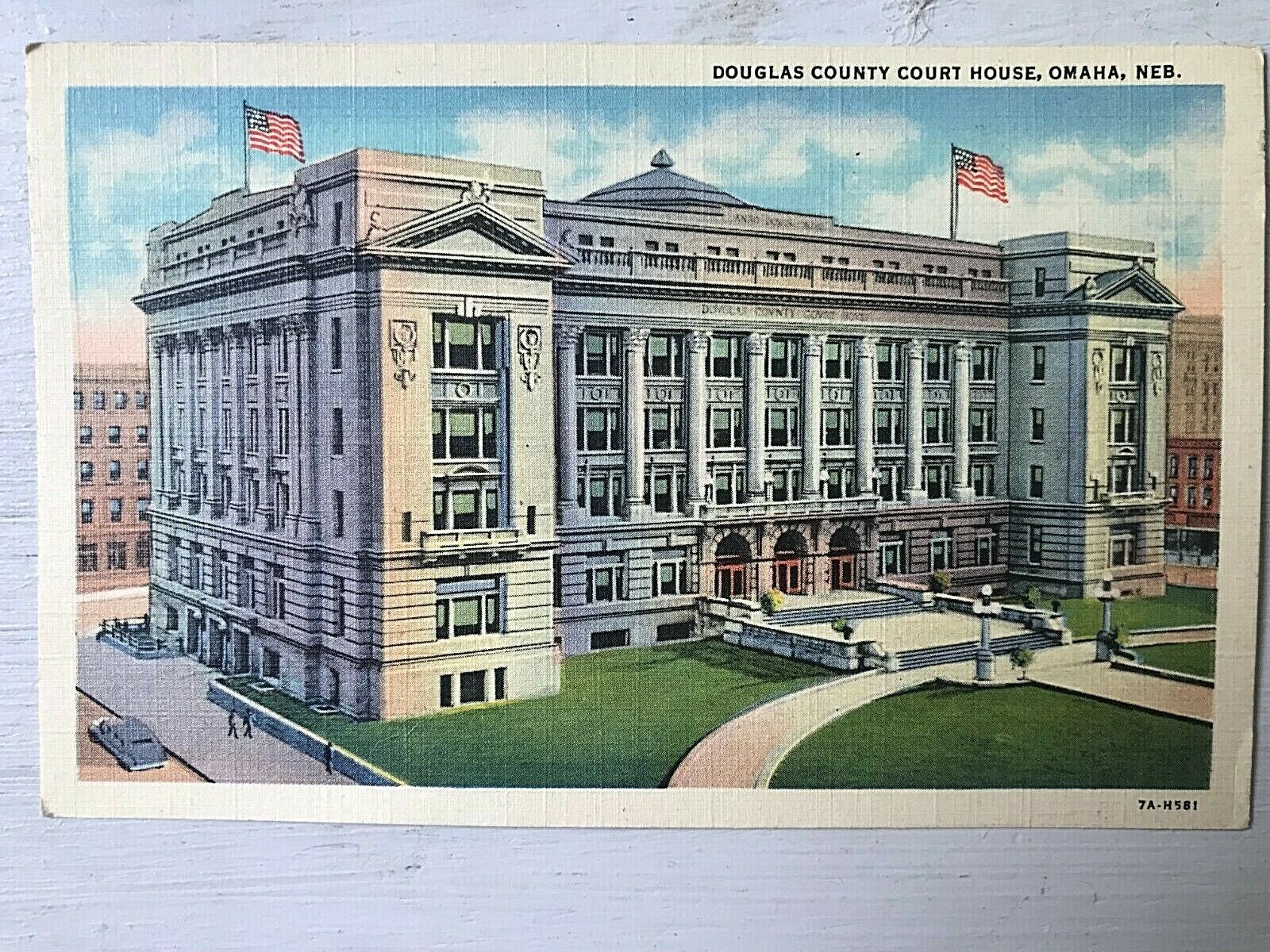 Vintage Postcard 1949 Douglas County Court House Omaha Nebraska