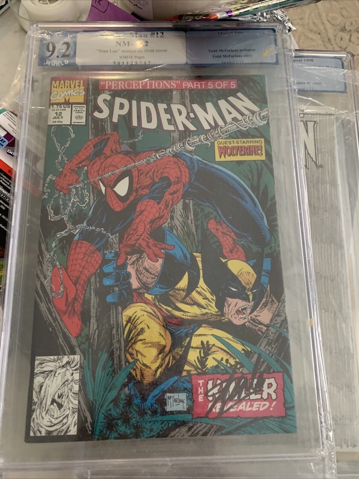 Spider-Man 12 Pgx 9.2 Signed By Stan Lee