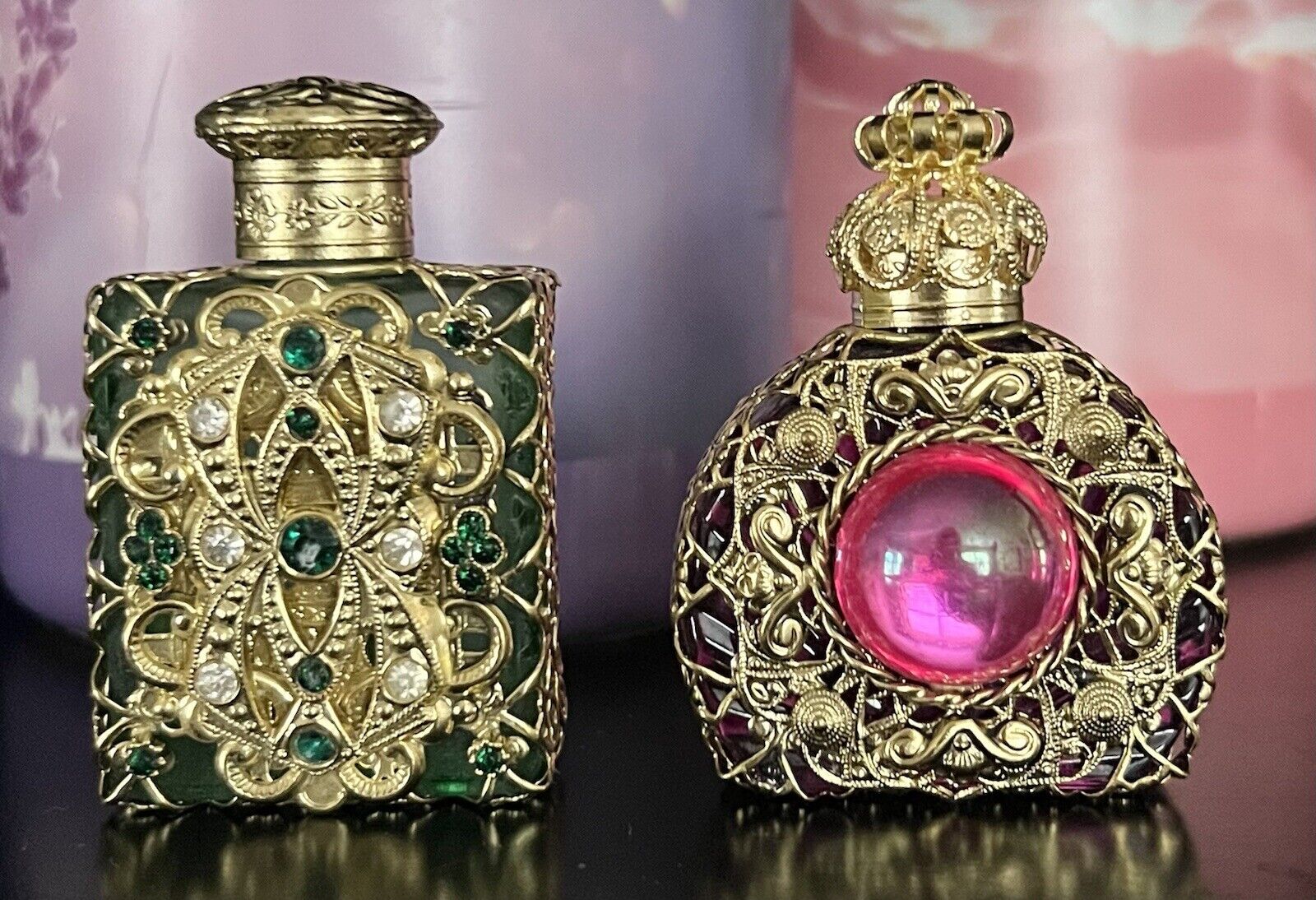 Czech Art Deco Miniature Perfume Bottles