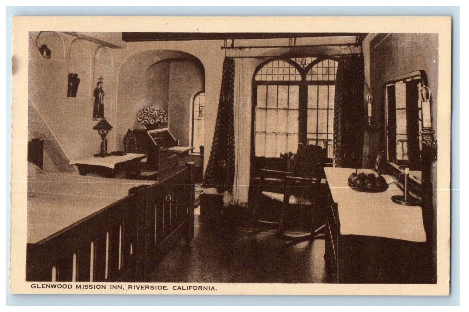 c1940s Glenwood Mission Inn Riverside California CA Vintage Postcard