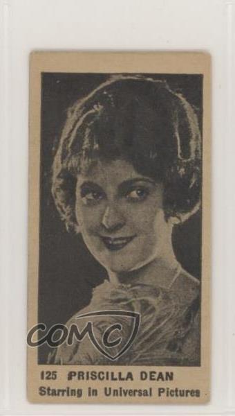 1922 Starring In Strip Cards W991 Numbered Priscilla Dean #125 m4e