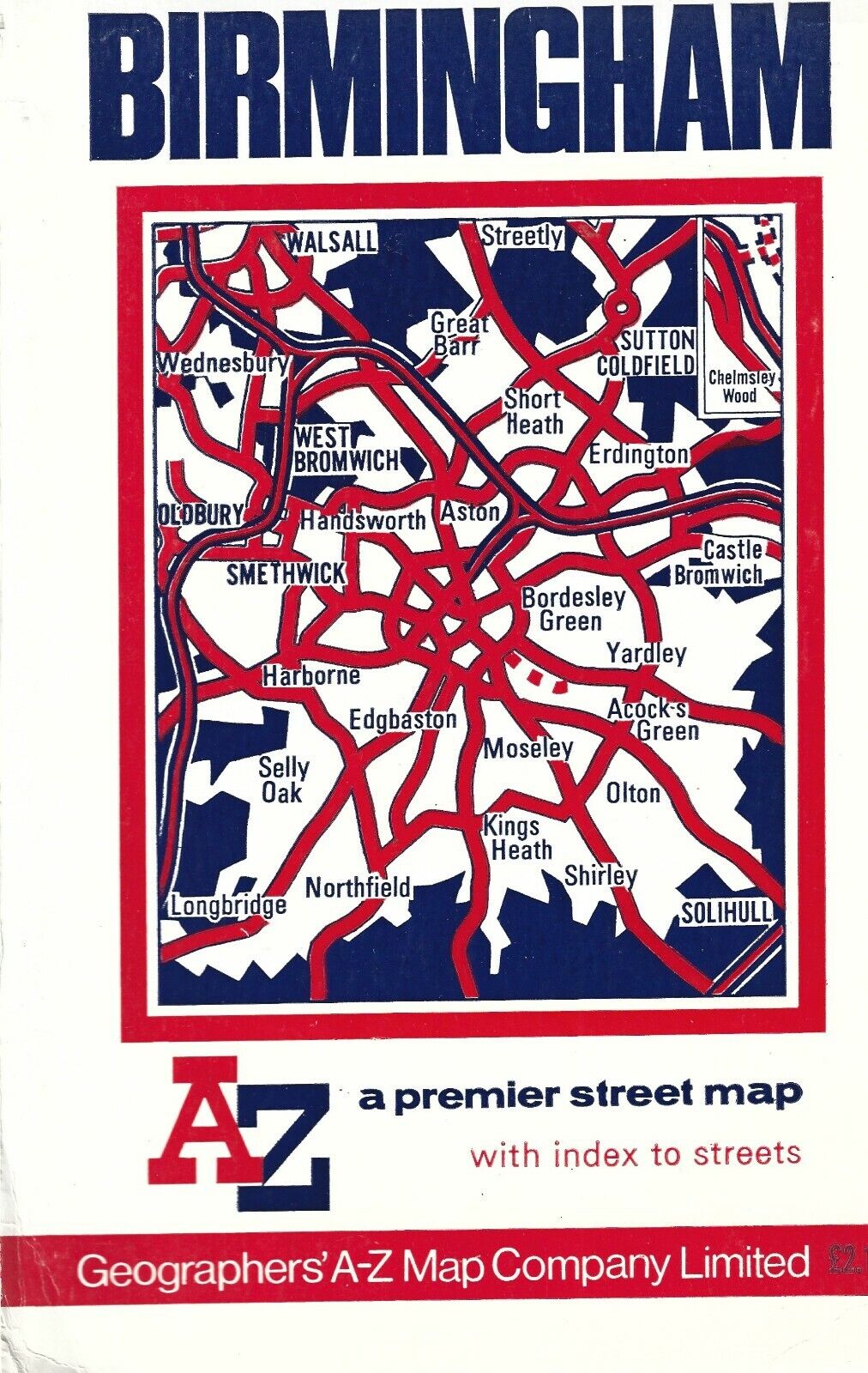 Geographer’s Premier A-Z Birmingham  Road Street Map Visit Tour