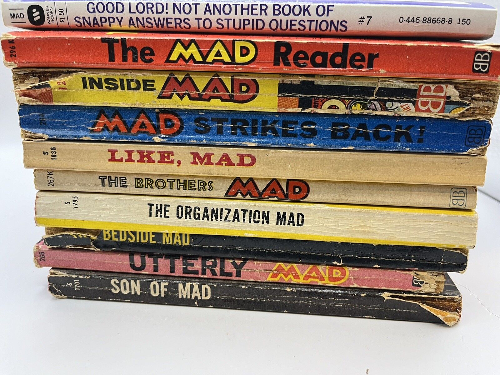 Lot Of 10 MAD Magazine Paperback Books From 1955-1960 And 1980