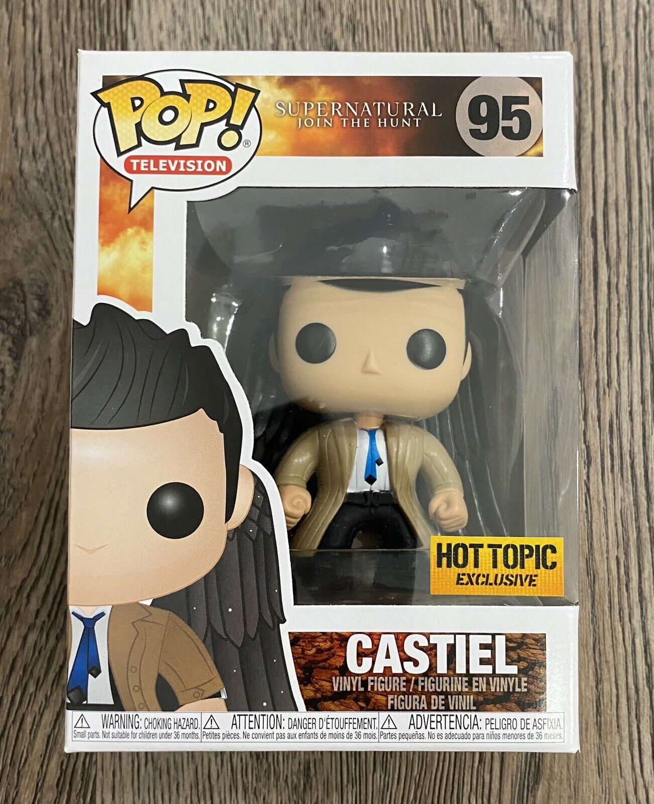 Funko Pop Television - Supernatural: Castiel (Winged) #95 Hot Topic Exclusive