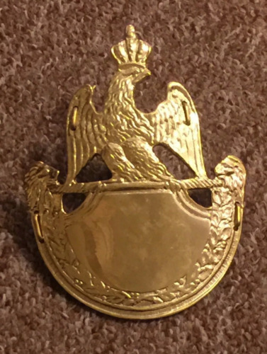 Napoleonic Era Napoleonic-1812 French 21st eme Shako Helmet Plate Pressed Brass