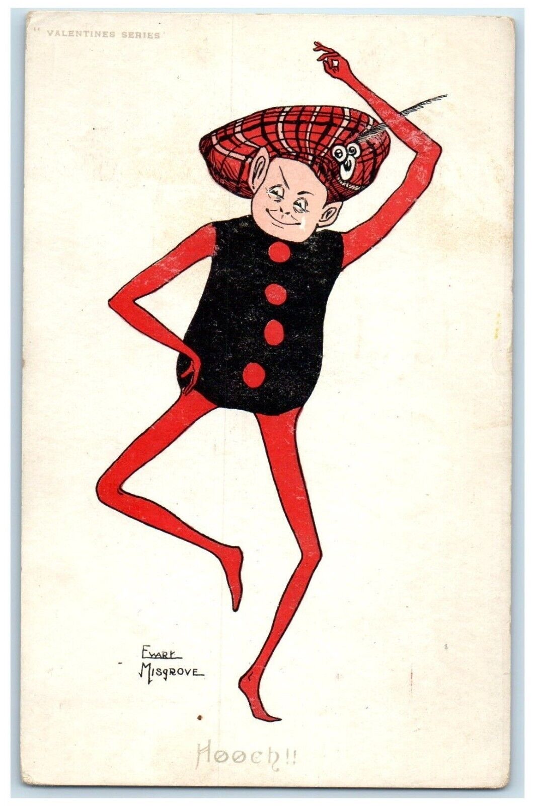 1907 Valentine Man Hooch Ewary Misgrove San Francisco California CA Postcard