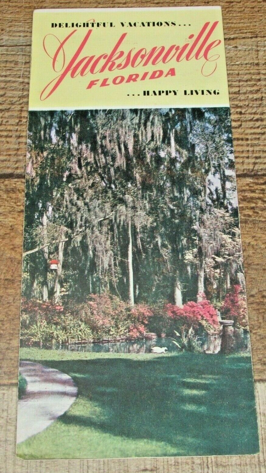 Vintage 1950\'s Jacksonville Florida: Delightful Vacations Happy Living Pamphlet