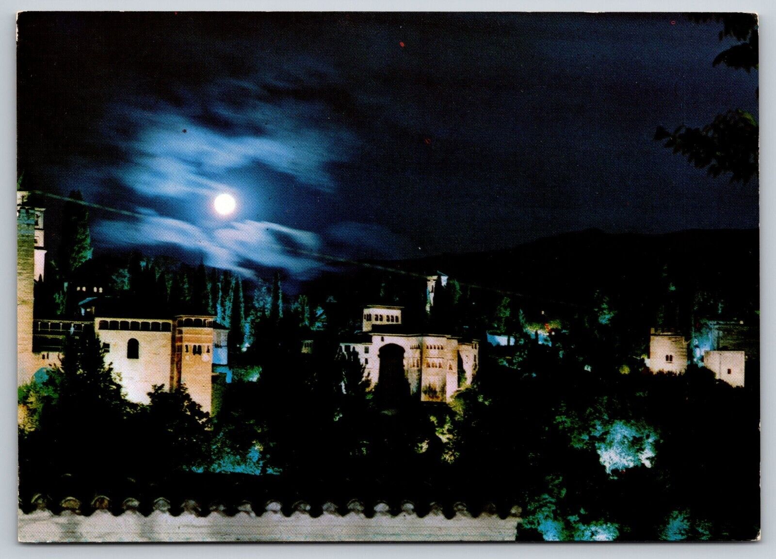Postcard Spain Granada at night 3K