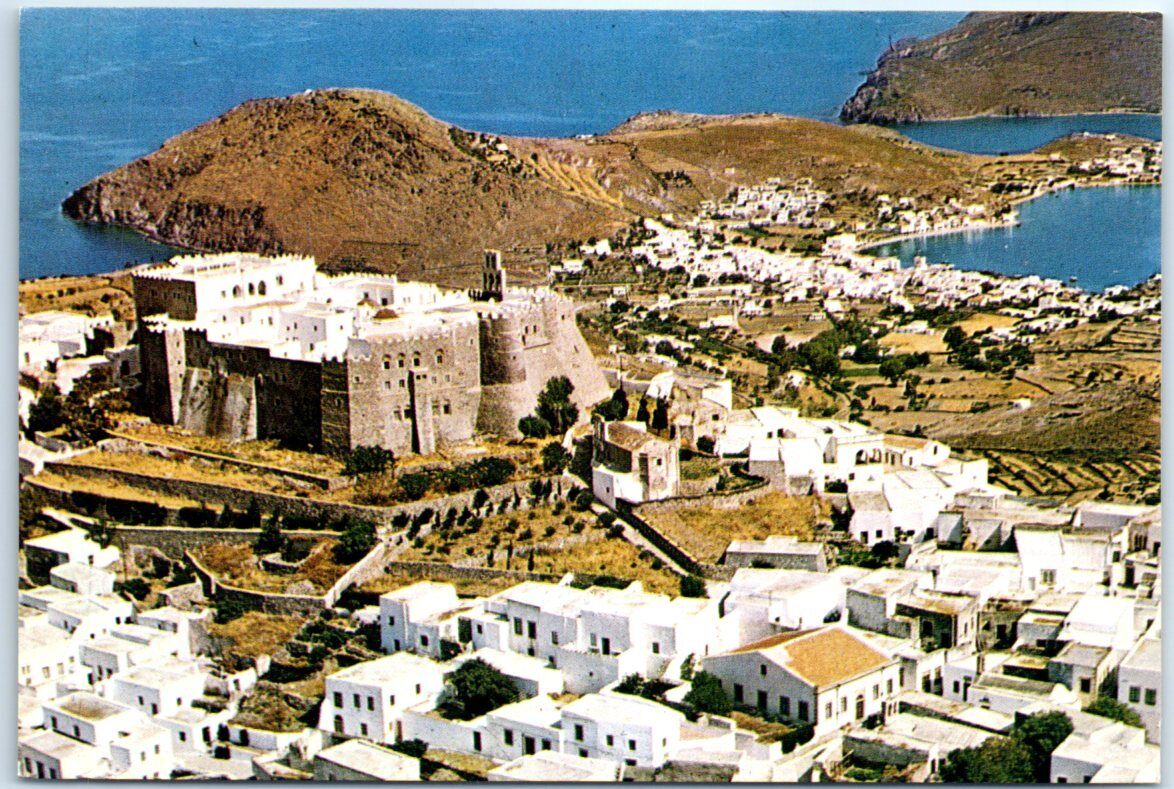 Postcard - The Haghios Ioannis Theologos, Chora, Patmos - Greece