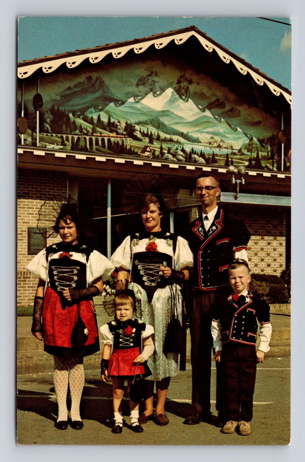 Sugarcreek OH-Ohio, Swiss Family, Antique, Vintage Souvenir Postcard