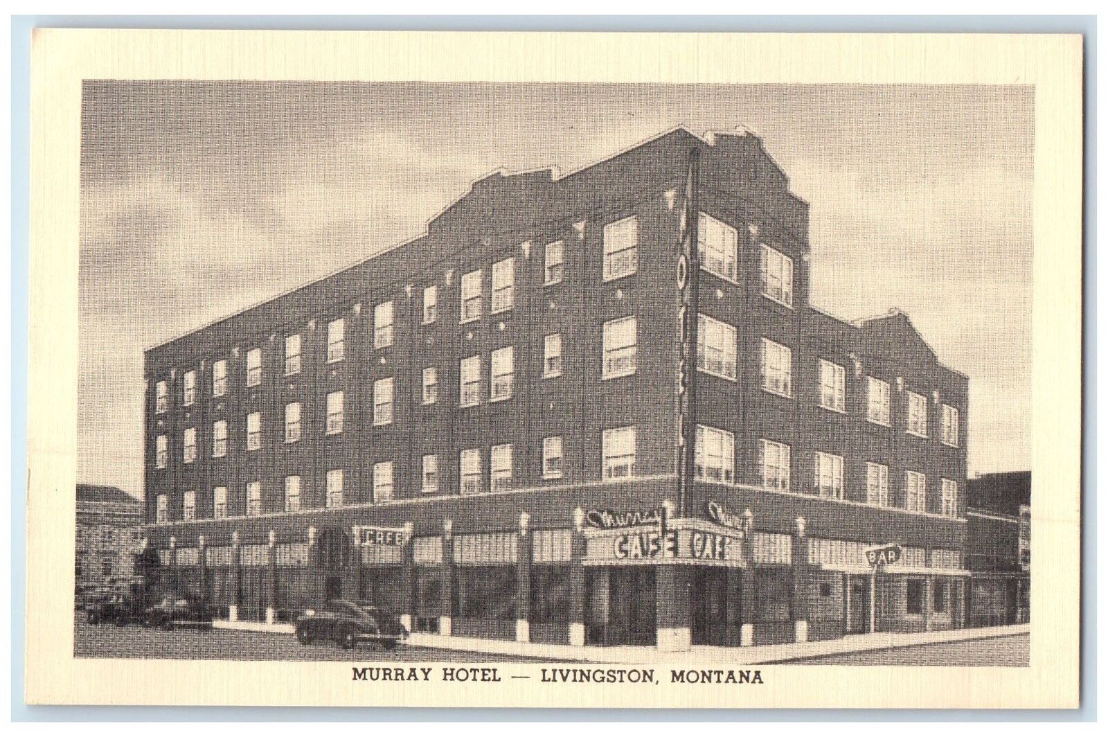 c1905\'s Murray Hotel Exterior Roadside Livingston Montana MT Unposted Postcard