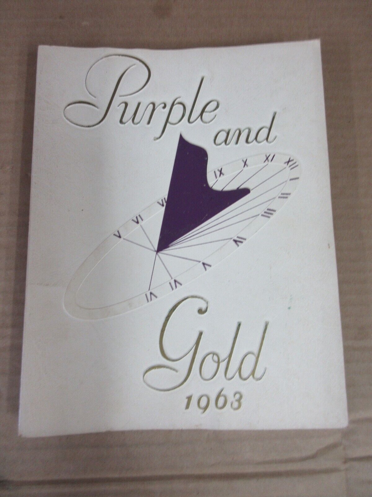 Vintage Purple And Gold 1963 Yearbook Camden High School Camden NJ