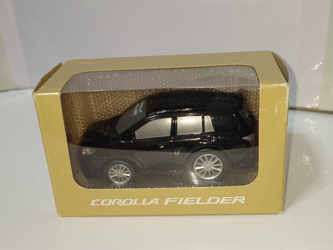 Toyota Corolla Fielder Pullback Car Black Genuine Color Sample Minicar Model