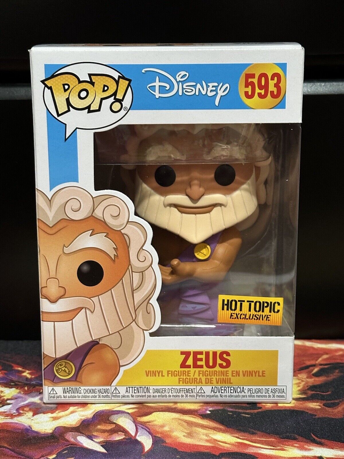 Funko Pop Disney Hercules: Zeus Holding Baby Pegasus Hot Topic Exclusive #593