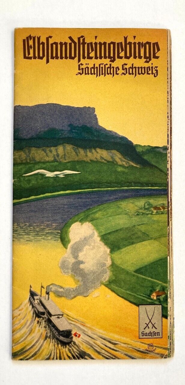 Original Vintage Travel Brochure - SAXON SWITZERLAND - ELBSANDSTEINGEBIRGE- 1938