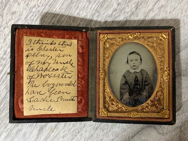 Antique Daguerreotype Cased Photograph of a Young Boy