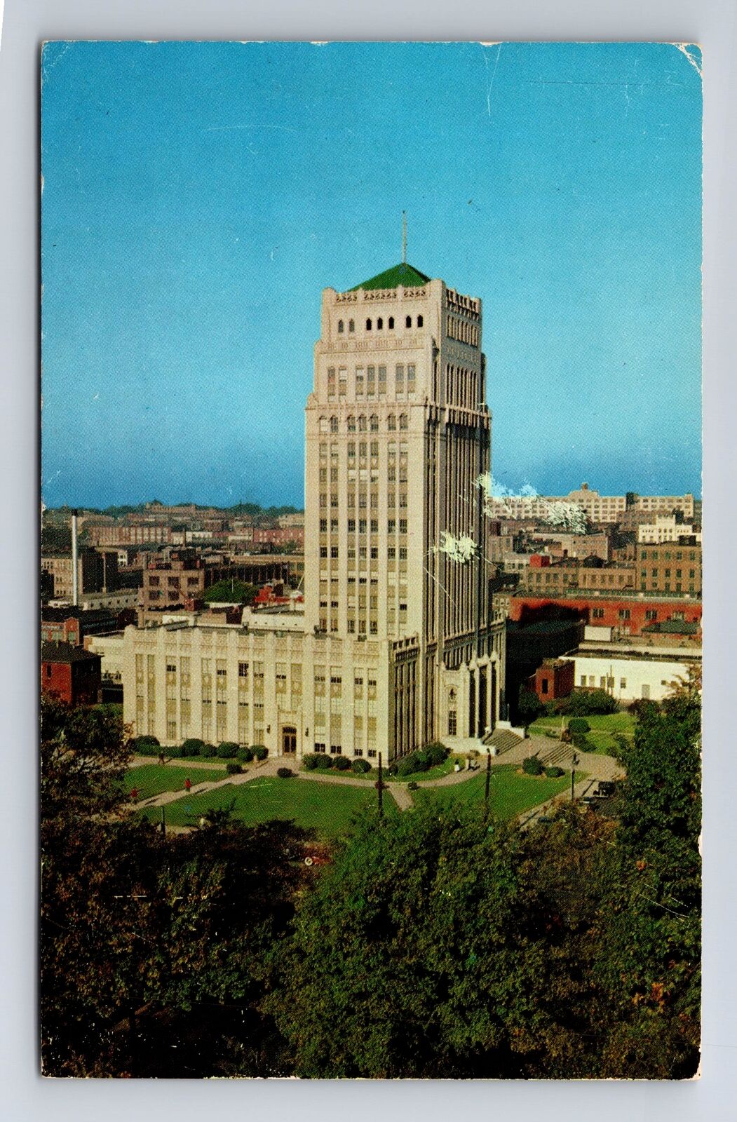 Atlanta GA-Georgia, City Hall, Site Gen Shermans Hdqts. Vintage c1960 Postcard