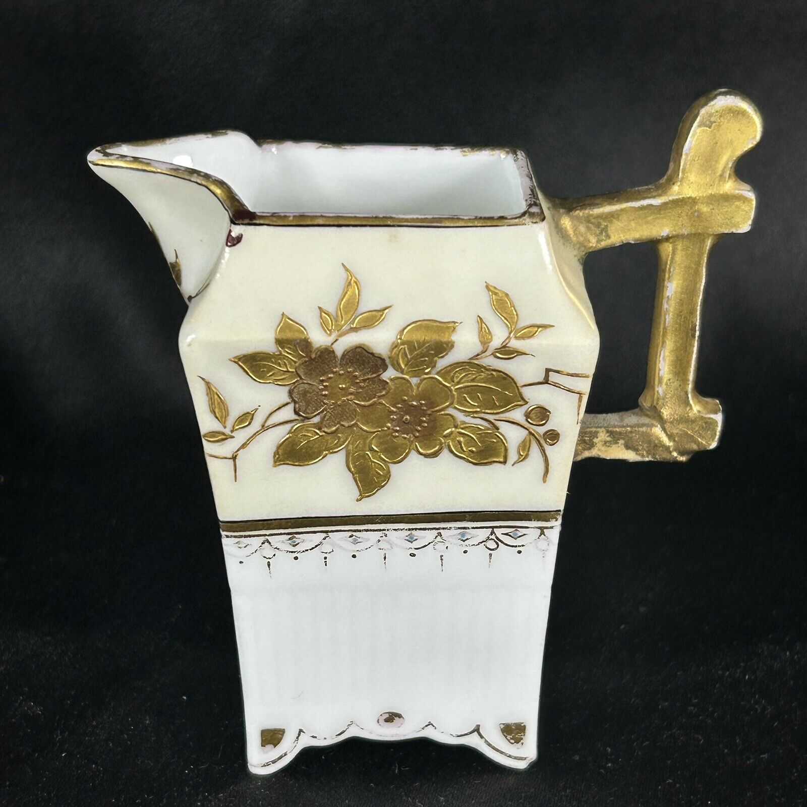 Antique 1893-1918 FISCHER & MIEG PIRKENHAMMER Cloisonne Bone China Creamer #2640