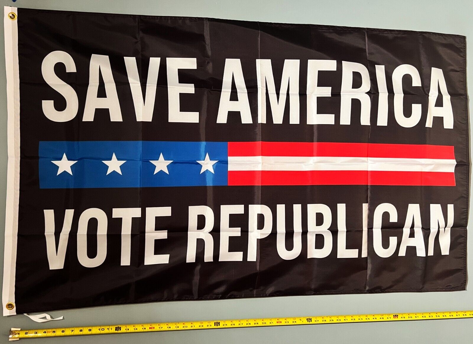DONALD TRUMP FLAG FREE USA SHIP Save America Vote Republican B Desantis Sign 3x5