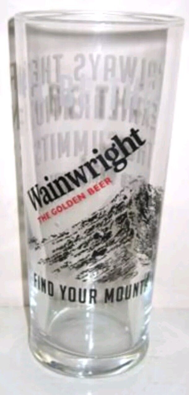 Wainwright Brewery Pint Glass Find Your Mountain Golden Beer Great Birthday GIFT