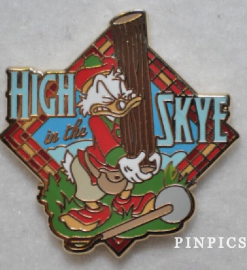 Disney’s  Scrooge McDuck High in the Skye Pin - ABD Scotland