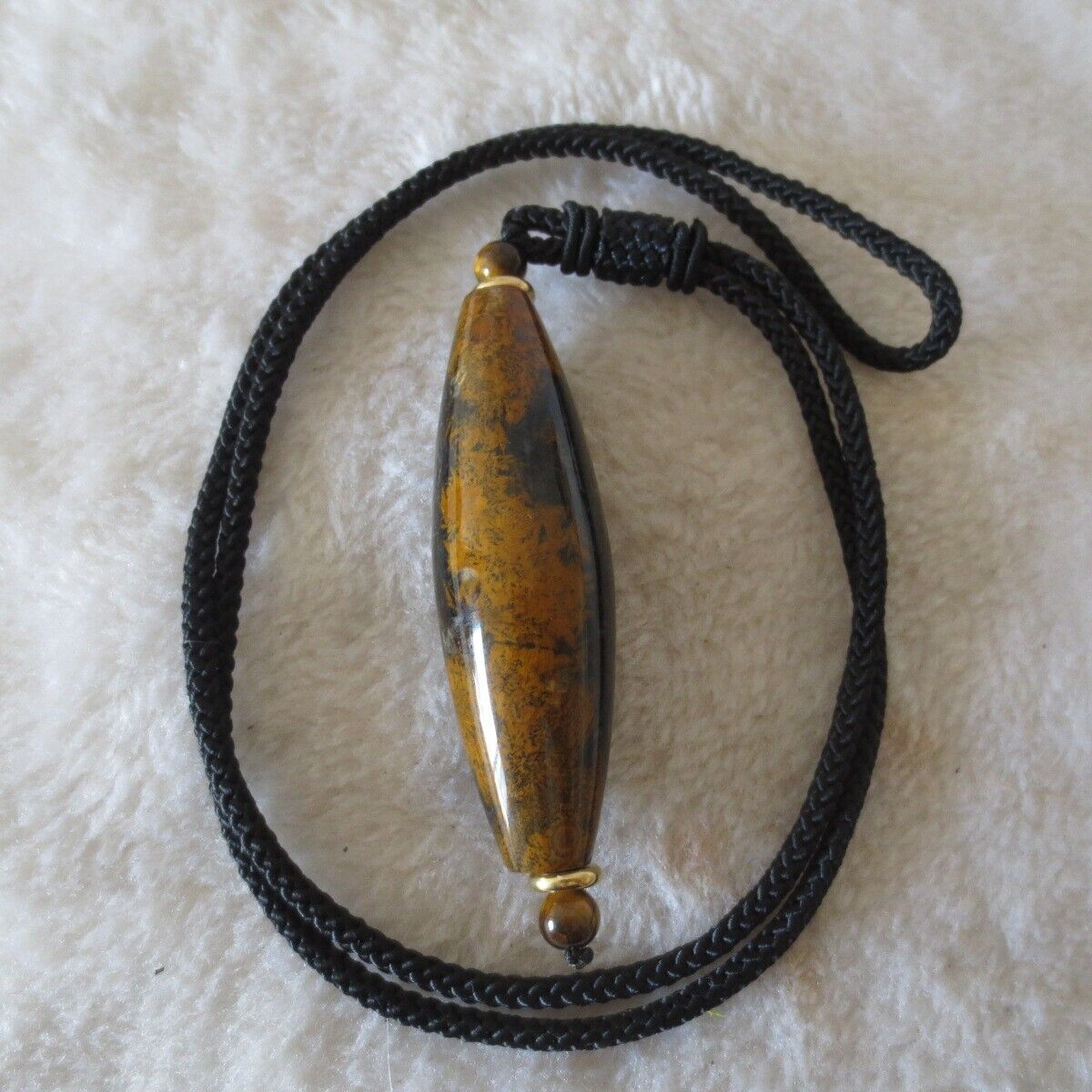 N481  39g Natural Gobi Dzi  Agate Bracelet Beads Necklace Pendant Minerals